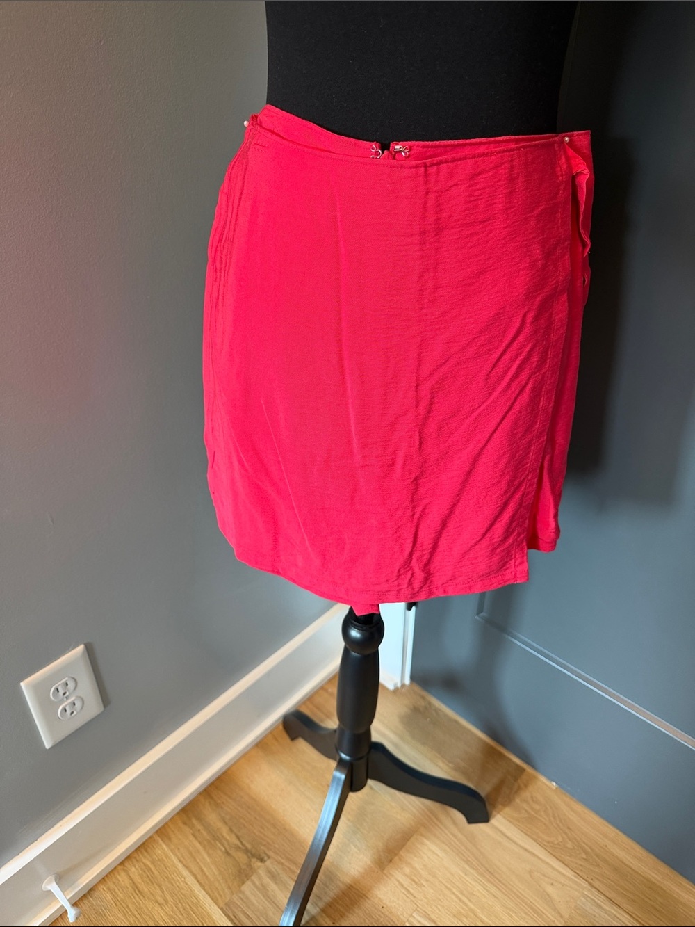 LOFT Hot Red Mini Wrap Skort